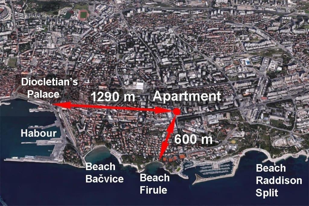 Eurit Apartment Shown In Detail Split Kültér fotó